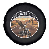Route Highway 66 Motorcycle Eagle Spare Tire Cover Americana Adventure