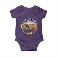 Route Highway 66 Motorcycle Eagle Baby Onesie Americana Adventure