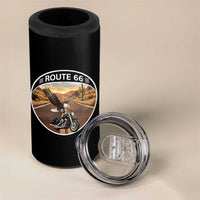 Route Highway 66 Motorcycle Eagle 4 in 1 Can Cooler Tumbler Americana Adventure