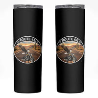 Route Highway 66 Motorcycle Eagle Skinny Tumbler Americana Adventure