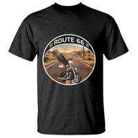 Route Highway 66 Motorcycle Eagle T Shirt Americana Adventure