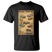 Vintage Route Highway 66 Road Trip Poster T Shirt Open Road Adventure