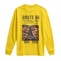 Route Highway 66 Mother Road Long Sleeve Shirt Vintage Distressed Road Trip Adventure