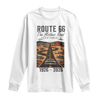 Route Highway 66 Mother Road Long Sleeve Shirt Vintage Distressed Road Trip Adventure