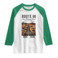 Route Highway 66 Mother Road Raglan Shirt Vintage Distressed Road Trip Adventure
