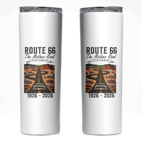 Route Highway 66 Mother Road Skinny Tumbler Vintage Distressed Road Trip Adventure