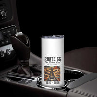 Route Highway 66 Mother Road Skinny Tumbler Vintage Distressed Road Trip Adventure
