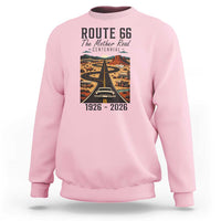 Route Highway 66 Mother Road Sweatshirt Vintage Distressed Road Trip Adventure