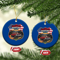 Route Highway 66 Ceramic Ornament Vintage American Roadtrip Club Road Trip
