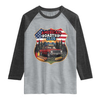 Route Highway 66 Raglan Shirt Vintage American Roadtrip Club Road Trip