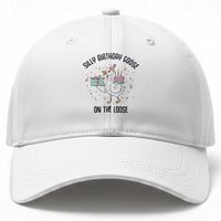 Funny Silly Goose On The Loose Baseball Cap Birthday Party Gift