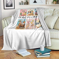 Oh Sip It Is A Girls Trip Throw Blanket Beach Trip Best Friends Gift