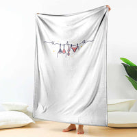 Patriotic American Flag Bikini Throw Blanket USA Summer Vacation Gift