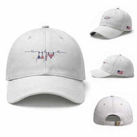 Patriotic American Flag Bikini Baseball Cap USA Summer Vacation Gift