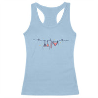 Patriotic American Flag Bikini Racerback Tank Top USA Summer Vacation Gift