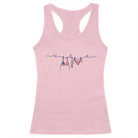 Patriotic American Flag Bikini Racerback Tank Top USA Summer Vacation Gift