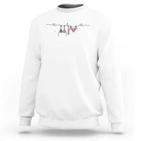 Patriotic American Flag Bikini Sweatshirt USA Summer Vacation Gift