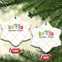 Funny Summer Plans Ceramic Ornament Refreshing Tropical Cocktail Lover Gift
