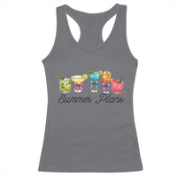 Funny Summer Plans Racerback Tank Top Refreshing Tropical Cocktail Lover Gift