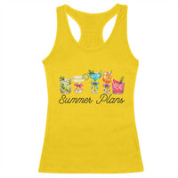 Funny Summer Plans Racerback Tank Top Refreshing Tropical Cocktail Lover Gift