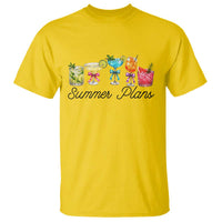 Funny Summer Plans T Shirt Refreshing Tropical Cocktail Lover Gift