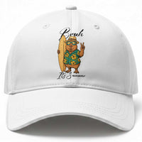 Bruh Its Summer Baseball Cap Funny Capybara Surfer Beach Vacation Gift