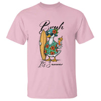 Bruh Its Summer T Shirt Funny Hawaiian Goose Surfer Graphic