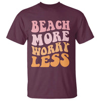 Beach More Worry Less T Shirt Boho Summer Vacation