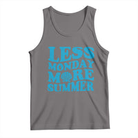 Less Monday More Summer Tank Top Retro Beach Seashell Graphic