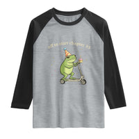 Off To Start Chapter 35 Raglan Shirt Funny Frog Scooter 35th Birthday Gift