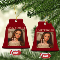Look Who's 18 Ceramic Ornament Funny Birthday Doll Face Meme
