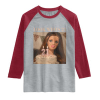 Look Who's 21 Raglan Shirt Funny Birthday Doll Face Meme