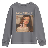 Look Who's 21 Youth Sweatshirt Funny Birthday Doll Face Meme