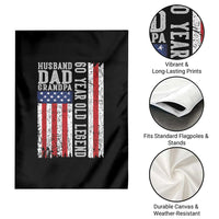 Husband Dad Grandpa 60 Year Old Legend Garden Flag American Flag Birthday Gift