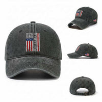 Husband Dad Grandpa 50 Year Old Legend Washed Cotton Baseball Cap American Flag Birthday Gift