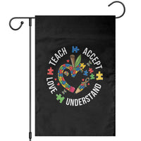 Special Education Teacher Autism Garden Flag Teach Accept Understand Love