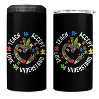 Special Education Teacher Autism 4 in 1 Can Cooler Tumbler Teach Accept Understand Love