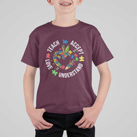 Special Education Teacher Autism T Shirt For Kid Teach Accept Understand Love