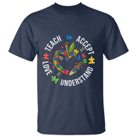 Special Education Teacher Autism T Shirt Teach Accept Understand Love