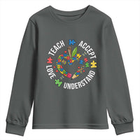 Special Education Teacher Autism Youth Sweatshirt Teach Accept Understand Love