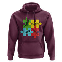 Special Ed Educator Autism Support Hoodie Teach Accept Understand Love