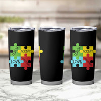 Special Ed Educator Autism Support Tumbler Cup Teach Accept Understand Love