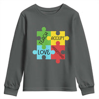Special Ed Educator Autism Support Youth Sweatshirt Teach Accept Understand Love