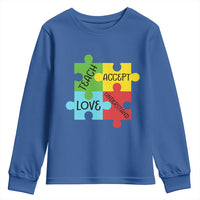 Special Ed Educator Autism Support Youth Sweatshirt Teach Accept Understand Love