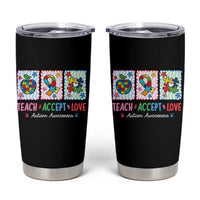 Autism Acceptance Support Tumbler Cup Teach Accept Love