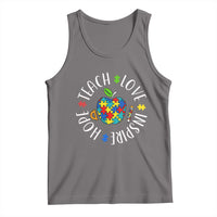Autism Acceptance Teacher Tank Top Teach Love Hope Inspire