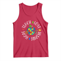Autism Acceptance Teacher Tank Top Teach Love Hope Inspire