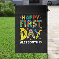 Autism Acceptance Back To School Educator Garden Flag Happy First Day