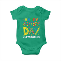 Autism Acceptance Back To School Educator Baby Onesie Happy First Day
