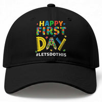Autism Acceptance Back To School Educator Baseball Cap Happy First Day